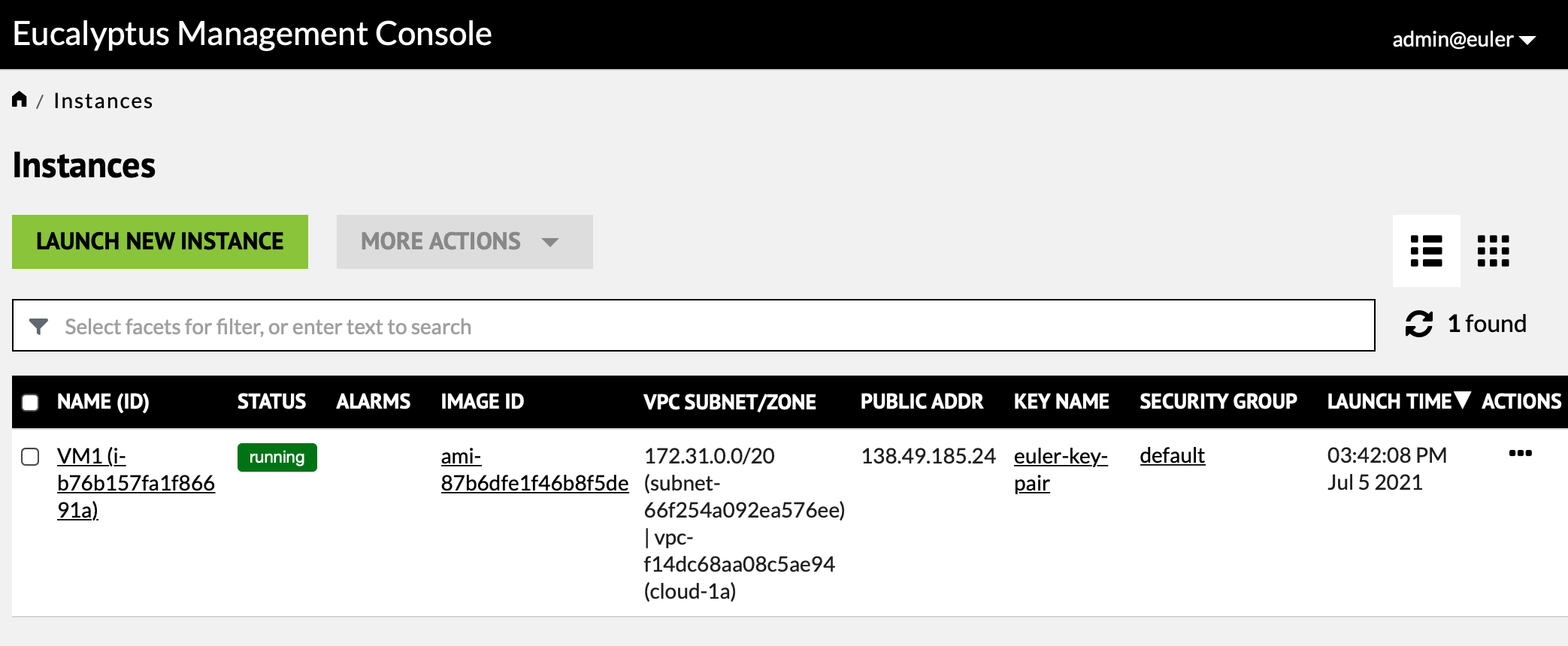 Euca5-Instance-List